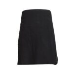 Solid Black Tartan Kilt