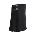Solid Black Tartan Kilt - Image 2